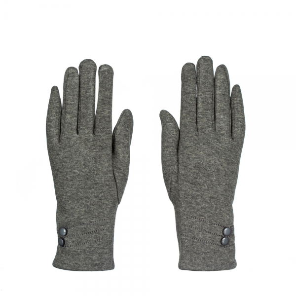 Γυναικεία γάντια Hisia γκρί, 3 - Kalapod.gr